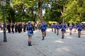 Zagreb majorettes during the performance