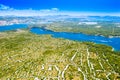 Croatian Adriatic coast, beautiful landscape in Sibenik channel