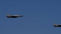 Croatian air force mig-21 in flight with blue sky