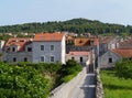 Croatian city Stari Grad in the Mediterranean Royalty Free Stock Photo