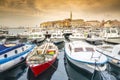 Croatian coast - boats and historic town