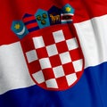 Croatian Flag Closeup