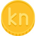 Croatian kuna coin, the currency of Croatia