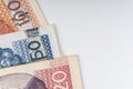 Croatian KUNA or STO KUNA money currency closeup Royalty Free Stock Photo