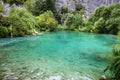 Croatian lake landscape. Croatia Plitvice lake