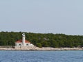 The Croatian lighthouse on cape Razanj