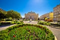 Croatian national theater in Rijeka square view Royalty Free Stock Photo