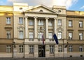 Croatian Parliament building on Saint Mark`s square, Zagreb, Croatia