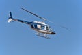 Croatian police helicopter Bell 206 Royalty Free Stock Photo