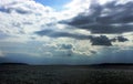 Croatian sea landscape with nice clouds Royalty Free Stock Photo