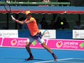 Croatian Tennis player Borna Coric preparing for the Australian Open at Kooyong