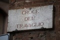 Croce del Travaglio in Siena