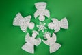 Crochet angels Royalty Free Stock Photo