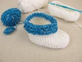 Crochet baby shoes