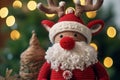 Crochet Christmas decoration - diy craft project - reindeer santa claus