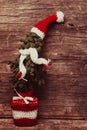 Crochet Christmas tree Royalty Free Stock Photo