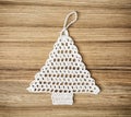 Crochet christmas tree Royalty Free Stock Photo