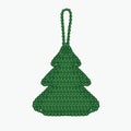 Crochet christmas tree. Xmas tree toy.