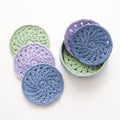 Crochet Coaster set with holder