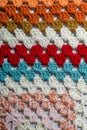 Crochet fabric of different colors Royalty Free Stock Photo