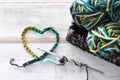 Crochet Heart Symbol Royalty Free Stock Photo