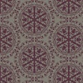 Crochet lace round ornament pattern Royalty Free Stock Photo