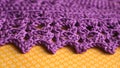 Crochet line picot background