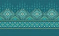 Crochet pattern, Vector cross stitch geometric background, Knitted ethnic abstract beautiful style Royalty Free Stock Photo