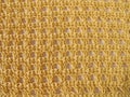 Crochet pattern in yellow Royalty Free Stock Photo