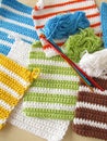 Crochet potholders Royalty Free Stock Photo