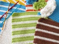 Crochet potholders Royalty Free Stock Photo