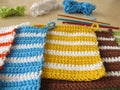 Crochet potholders Royalty Free Stock Photo
