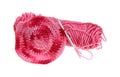 Crochet Sample Yarn and Hook Royalty Free Stock Photo