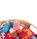 Crochet work in many colors