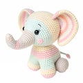 A crocheted A cute elephant Royalty Free Stock Photo