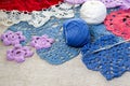 Crocheted lace napkins