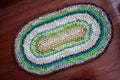 Crocheted Rag Rug - Full View Royalty Free Stock Photo