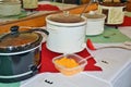 Crock pots for chili cook-off