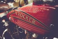 Crocker motorcycle. Old rarity American motorcycle.Exhibition of motor vehicles.