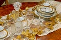 Crockery and glass Royalty Free Stock Photo