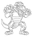 Crocodile Alligator Cartoon Lizard Dino Monster