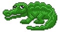 Crocodile Alligator Video Game Pixel Art Animal