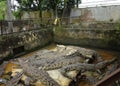 Crocodile breeding in Medan, North Sumatera,  Indonesia Royalty Free Stock Photo