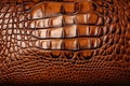 Crocodile brown skin texture for original design. Generative AI