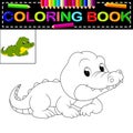 Crocodile coloring book