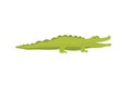 Crocodile Cute Character. Aligator vector cartoon illustration