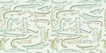 Crocodile Cute Characters. Childish Style. Seamless Pattern for your design