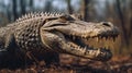 Eerily Realistic Close-up Of Huge Crocodile In Joel Robison Style