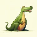 Playful Alligator Illustration By Danek - Charming Characters In Grandeur Of Scale