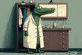 Crocodile Doc Cares: Hospital Rounds in Flat Vector Art